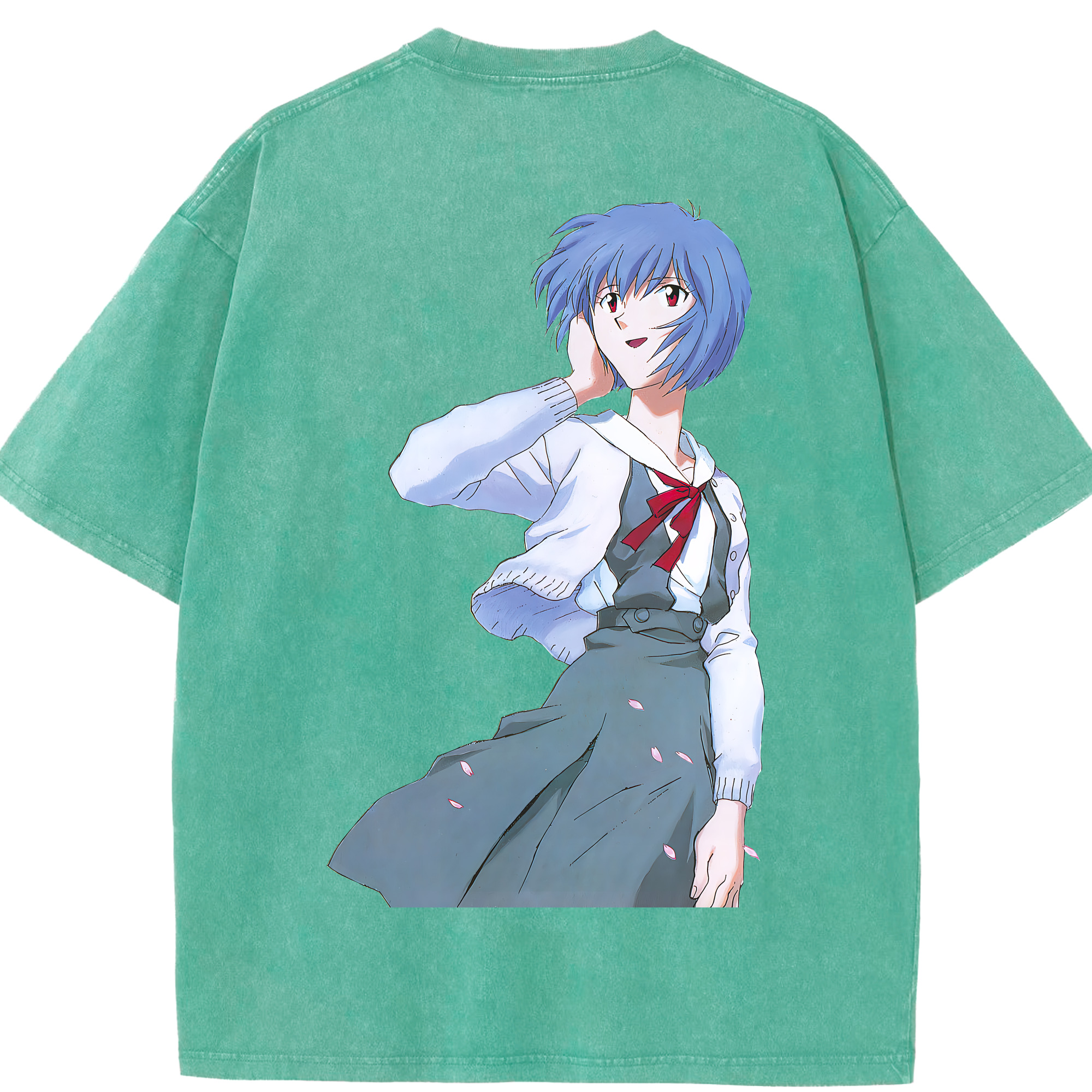 （画像用） EVA 新世紀エヴァンゲリオン 綿100% ヴィンテージ風 半袖Tシャツ（背面プリント）
